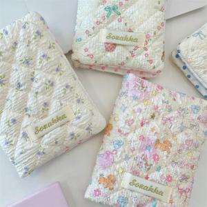 Cute Cartoon Flower Passport Cover for Women Multifunctional Polyester Travel Accessories Holder