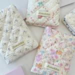 Cute Cartoon Flower Passport Cover for Women Multifunctional Polyester Travel Accessories Holder