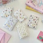 Cute Cartoon Flower Passport Cover for Women Multifunctional Polyester Travel Accessories Holder