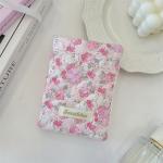Cute Cartoon Flower Passport Cover for Women Multifunctional Polyester Travel Accessories Holder