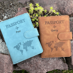 Custom Customized Passport Cover with Name  for Couple ID Bank Card PU Leather Passport Case Travel Accessories