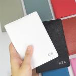 Custom Initials Passport Holder Genuine Leather Passport Cover Travel Business Trip Portable Passport Bags Luxury Wedding Gift