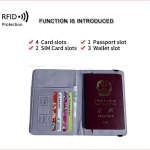 Passport Holder DAY Army Whale for Travel Essentials Passport Book Leather Wallet Cover Case for Travel Accessories Card Holders