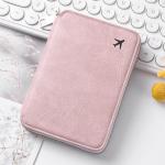 Waterproof Leather Passport Cover with Zipper Multi Pocket Travel Wallet for Credit Cards Tickets Boarding Passes