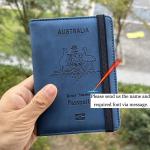 International Travel Essentials Australian Passport Covers Rfid Personalized Passport Holder Wallet with rfid