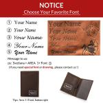 Genuine Leather Men Passport Wallets Card Holder Passport Cover Pen Slot Passport Case Name Engrave Male Travel Wallet Men‘s Bag