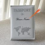 Customized EU European Union Passport Cover Couple Map Passport Book Covers Women Travel Personalised Wedding Drop Shipping