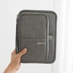 Unisex Women Men Waterproof Travel Passport Holder Cover Case Multi-Function Family Document Organizer Travel Accessories Bag