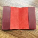 Francais Passport Cover Genuine Leather with Original French Logo | 100% Real Leather Travel Document Holder for Men Women Gift