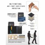 Travel Card Solid Color Passport Holder RFID Blocking Ticket Slot Passport Cover Leather Clip Design Credit Holder Business Use