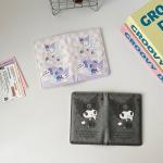 Kawaii Hello Kitty Kuromi My Melody PU Leather Passport Card Cover Bag Anime Portable Cartoon Travel Passport Protection Case