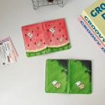 New Graffiti Dog Passport Cover Passport Holder Women Travel Accessories Portable ID Ticket Storage Bank Card Passport Wallet