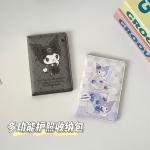 Kawaii Hello Kitty Kuromi My Melody PU Leather Passport Card Cover Bag Anime Portable Cartoon Travel Passport Protection Case