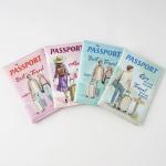 2025 New UV Color Printing Couple Passport Cover Passport Holder Ticket Clip Passport Wallet Travel Wallet ID Card Holder
