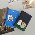 New Graffiti Dog Passport Cover Passport Holder Women Travel Accessories Portable ID Ticket Storage Bank Card Passport Wallet