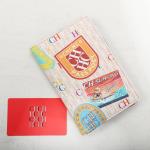 CH Passport Holder Stylish Patterned Design Passport Cover Multi Function Card Pocket Travel Document Organizer Travel Essential