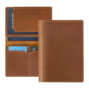 AIGUONIU Leather Passport Holder Travel Wallet Cover Case for Men and Women Leather Travel Documents Organizer Protector