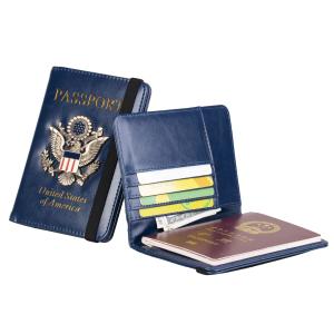 PU Leather Travel USA Passport Cover Personalised Women US American Passport Holder Case for America Men Travel Document Case