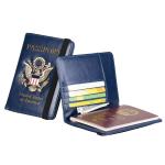 PU Leather Travel USA Passport Cover Personalised Women US American Passport Holder Case for America Men Travel Document Case