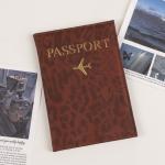 Leopard Print Travel Passport Holder Cover Case for Women PU Leather Card Ticket Passport Covers Holder Protective Accessories