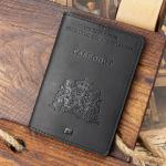 Dutch Passport Cover - Genuine Leather Netherlands Travel Wallet with Credit Card Slots & RFID Blocking