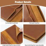 AIGUONIU Leather Passport Holder Travel Wallet Cover Case for Men and Women Leather Travel Documents Organizer Protector