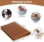 AIGUONIU Leather Passport Holder Travel Wallet Cover Case for Men and Women Leather Travel Documents Organizer Protector