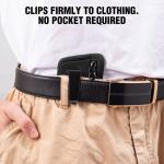 RFID Hidden Clip Wallet Detachable Clip On Stash Money Belt Travel Pouch Multifunctional Credit Card/Id Holder for Women & Men