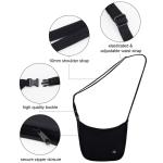 RFID Hidden Money Wallet, Travel Pouch Under Clothes, Undergarment Crossbody Secert Body Pouch for Passport Money Card Phone