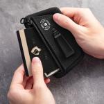 RFID Hidden Clip Wallet Detachable Clip On Stash Money Belt Travel Pouch Multifunctional Credit Card/Id Holder for Women & Men