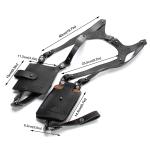 PU Leather Double Shoulder Bag Anti-Theft Hidden Underarm Strap Wallet Phone Holster Leisure Pouch for Sport Vest Outdoor Travel