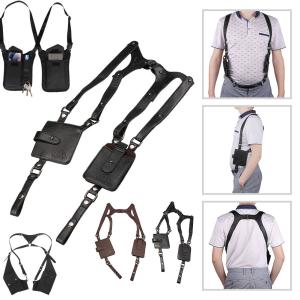 Anti-Theft Hidden Underarm Strap Wallet Pocket Multifunction Holster Phone Card Double Shoulder Pouch for Travel Outdoor Safety