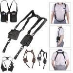 Anti-Theft Hidden Underarm Strap Wallet Pocket Multifunction Holster Phone Card Double Shoulder Pouch for Travel Outdoor Safety