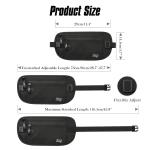 MoKo Secure Travel Money Belt Undercover Hidden RFID Blocking Travel Wallet Anti-Theft Passport Wallets for Men Women