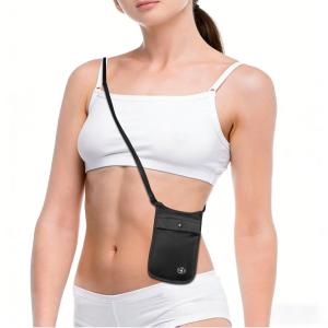 Anti Theft RFID Hidden Women's Concealed Crossbody Bag Travel Wallet Passport Holder Coversafe Secret Neck Money Travel Pouch
