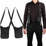 Anti-Theft Hidden Underarm Strap Wallet Pocket Multifunction Holster Phone Card Double Shoulder Pouch for Travel Outdoor Safety