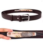 Travel Cash Anti Theft Belt Waist Bag Women Portable Hidden Money Strap Belt Wallet Waist Pack Men Secret Hiding Belt 115/125cm