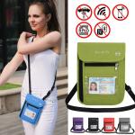 Travel Money Belt RFID Blocking Waterproof Waist Bag Fanny Pack Hidden Wallet Signal RFID Blocking Passport Holder Document Bag