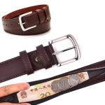 Travel Cash Anti Theft Belt Waist Bag Women Portable Hidden Money Strap Belt Wallet Waist Pack Men Secret Hiding Belt 115/125cm