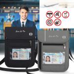 Travel Money Belt RFID Blocking Waterproof Waist Bag Fanny Pack Hidden Wallet Signal RFID Blocking Passport Holder Document Bag