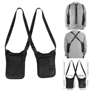 Portable Underarm Wallet Tactical Anti-Theft Secret Holster Crossbody Shoulder Hidden Bag For Passport Phone Keys Credit Cards