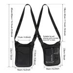 Portable Underarm Wallet Tactical Anti-Theft Secret Holster Crossbody Shoulder Hidden Bag For Passport Phone Keys Credit Cards