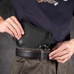 Anti-Theft RFID Blocking Undercover Hidden Keychain Wallet Stash Money Belt Travel Pouch Passport Holder