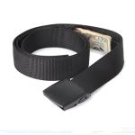 Cash Anti Theft Belt Travel Black Waist Bag Women Portable Hidden Money Strap Belt Wallet Waist Pack Men Secret Hiding Belt125cm