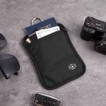 Anti-Theft RFID Blocking Undercover Hidden Keychain Wallet Stash Money Belt Travel Pouch Passport Holder