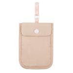 Women Coin Purse Solid Color Hidden Bra Wallet Flap Clasp Secret Travel Wallet Pickpocket Belt Cotton for Money Valuables