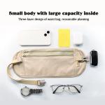 Invisible Travel Waist Packs Pouch for Passport Money Belt Bag Hidden Security Wallet Unisex Travel Bag Chest Pack Waist Bag