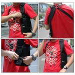 Travel Safe Anti-Theft Safety Hidden Underarm Shoulder Bag Double-Bag Design Pouch Secret Agent Shoulder Phone Case Wallet Bags