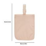 Women Coin Purse Solid Color Hidden Bra Wallet Flap Clasp Secret Travel Wallet Pickpocket Belt Cotton for Money Valuables