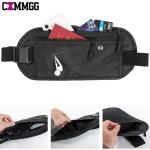 RFID Blocking Money Belt for Travel -Hidden Anti-Theft Passport Wallet & Slim Fanny Pack - Secure Waist Pouch for Cash, Cards